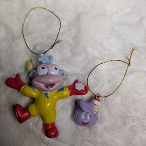 Dora The Explorer Boots And Backpack Ornaments